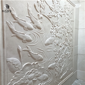 Turkey Imported Turcamar Beige Aran White Slab Marble