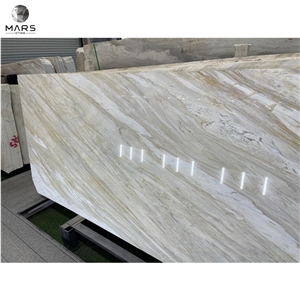 Wholesale Polished Jade White Marble With Golden Veins