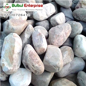 Indian LC White Crushed Stone, Pebble Stone For Construction
