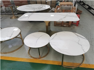 Crystallized Glass Stone Custom Furniture, Tables