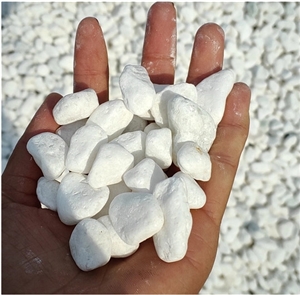 White Pebble Stone For Floor Coating And Brick Making
