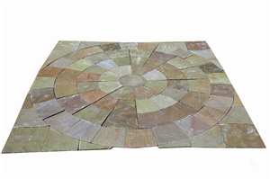 Camel Dust Calibrated Circle Garden Pattern