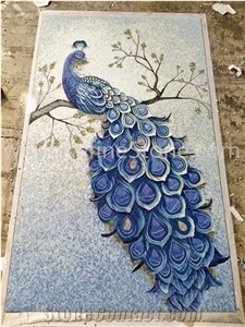 2021 New Style Peacock Mosaic Medallion Pattern Design