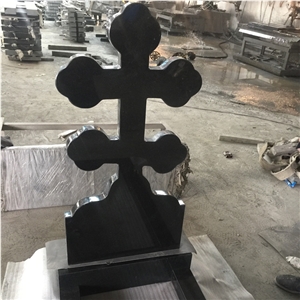 Absolute Black Granite Cross Tombstones And Monuments