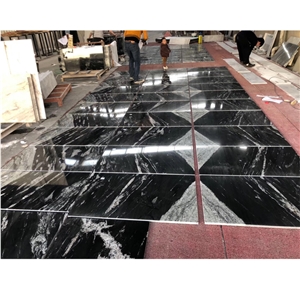 Cheaper Cosmic Black Granite Floor Tiles Wall Stone