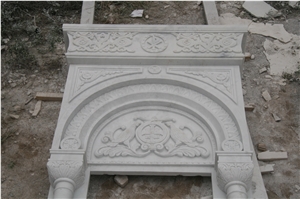 Church White Western Decorative Sculpture Wall Art Stone