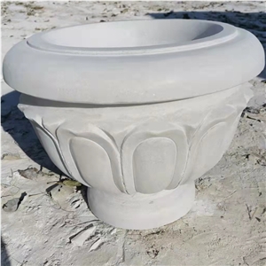 Customized Stone Garden Plant Pot Marble Flower Pots