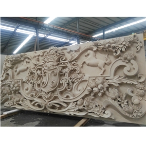 High Quality Marble  Wall Stone Relief  Carving Sculpture 