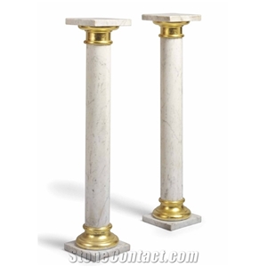 Marble Columns Decorative Round Greek Marble Columns Design