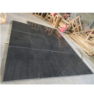 Polished Angola Black Granite Wall Tiles For Project 