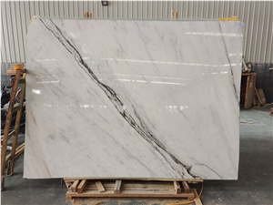 China New Panda Marble Quarry White Marble Slabs Bookmatch