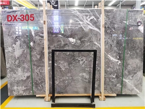 Romantic Grey Marble Slabs Tiles Chinese Grey Marble