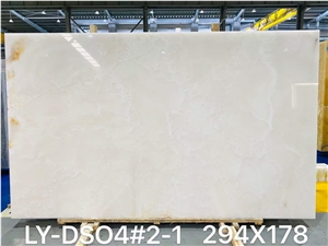 Snow White Onyx Big Stock White Onyx Transparent Slabs Tiles