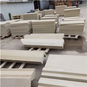 Natural Yellow Sandstone Flooring Tiles For The Villa