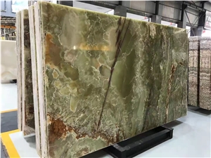 Translucent Green Onyx Stone Backlighting Wall Panel