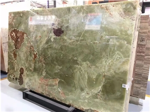 Translucent Green Onyx Stone Backlighting Wall Panel