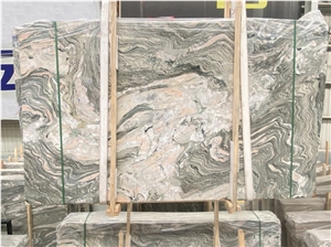 Water Cloudy Grey Marble Polished Slabs