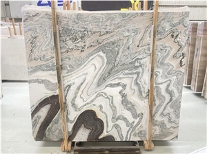 Water Cloudy Grey Marble Polished Slabs