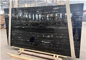 Top Quality Silver Dragon Marble, Black Marble