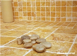 Yellow Travertine Tile From Turkey, Stocked In Usa