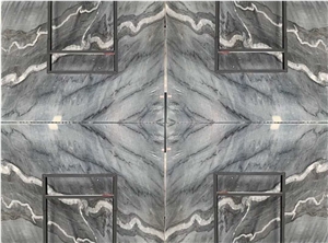 Bruce Grey Marble China Bookmatched Slab Tiles