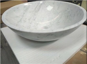 Carrara Marble Single Double Prefab Vanitytops Sinks