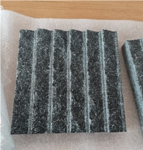China Black/Dark Grey Granite G684 Chiseled Tiles