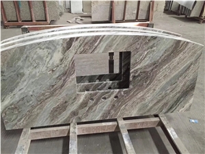 China Natural Marble Multicolor Vanitytop Customize Sink