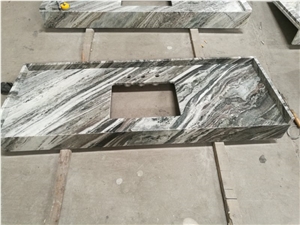 China Natural Marble Multicolor Vanitytop Customize Sink