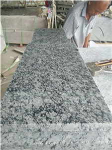 Spray White Oyster Pearl Granite Grey Slab Tiles