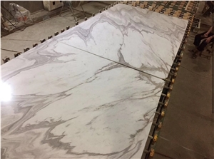 Volakas White Marble Greece Slab Tile For Table Vanitytop