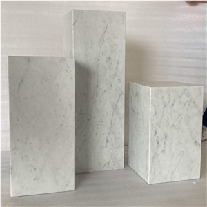 Customized Square Marble Stone Table,White Marble Side Table