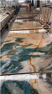 Polished Blue Louise Quartzite For Background Countertop