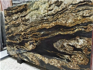 Brazil Universe Glod Granite Polished Big Slabs