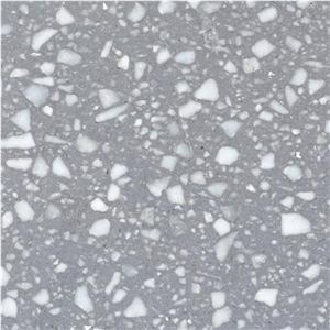 Grey Terrazzo Slab Cement Wall Tile Flooring Tiles