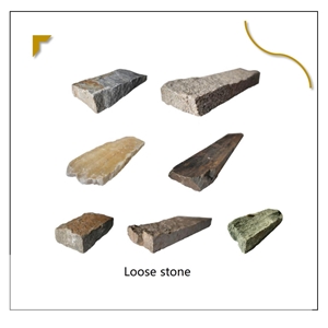 Loose Stone Veneer For Fireplace Exterior Wall Cladding