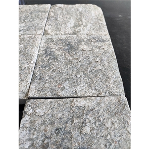 Natural Green Quartzite Floor Paving Tiles Cut Size