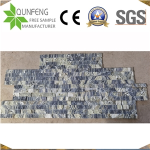 China Natural Split Face Green Wall Cladding Panel Marble