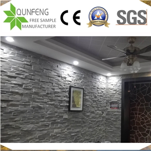 China Natural Split Grey Culture Stone Slate Ledger Panel