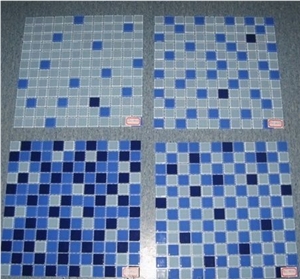 Glass Mosaic Tiles Mosaic Stone For Bathroom Swimming Floor