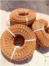 RUBBER COATED Wire Saw Rope
