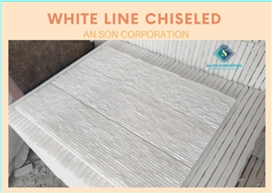 Hot Product White Line Chiseled Wall Cladding