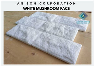 Top Marble White Mushroom Face Wall Panel