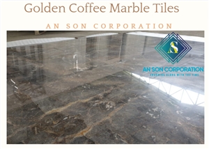Top Stone Golden Coffee Marble Tiles