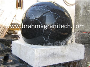 Giant Sphere Fountain Ball Water Feature, Water Sculpture