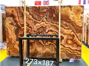 Red Onyx Slabs For Kitchen And Bathroom