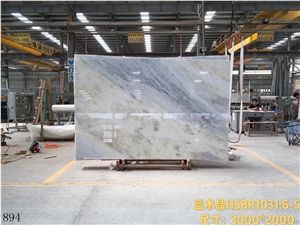 Blue Crystal Marble Slab Wall Tile In China Stone Market
