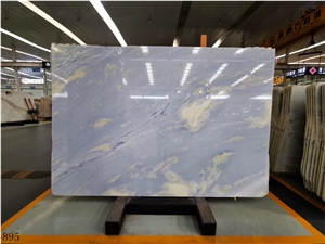 Blue Sky White Clouds Marble Slab Tile In China Stone Market