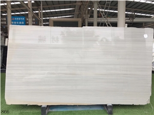 Roman White Marble Wood Grain Slab In China Stone Market