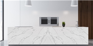 Hot Sale Artificial White Quartz Kitchen Countertop